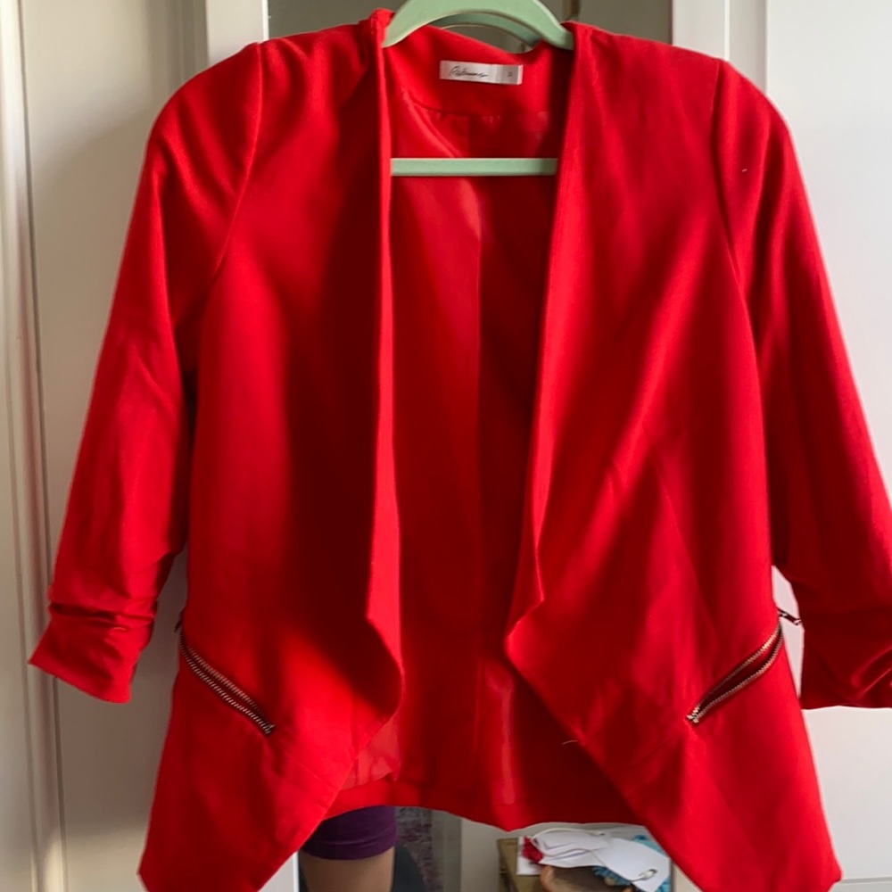 Reitmans red blazer NWOT